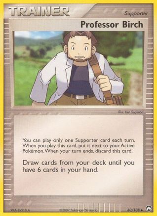 Professor Birch (80) Reverse Holofoil - Power Keepers