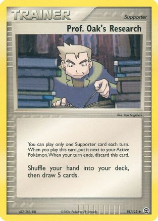 Prof. Oak's Research (98) Reverse Holofoil - FireRed & LeafGreen