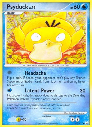 Psyduck (87) Reverse Holofoil - Platinum