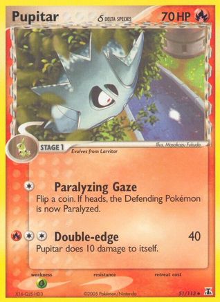 Pupitar (Delta Species) (51) Reverse Holofoil - Delta Species