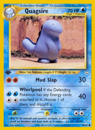 Quagsire (48) 1st Edition - Neo Revelation