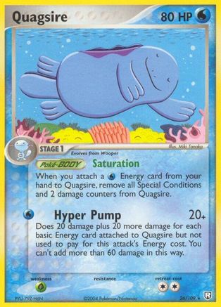 Quagsire (26) Reverse Holofoil - Team Rocket Returns