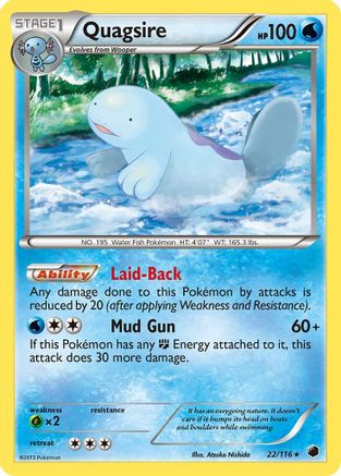 Quagsire (22) Reverse Holofoil - Plasma Freeze