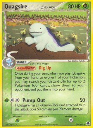 Quagsire (21/101) (Delta Species) (Stamped) [EX: Dragon Frontiers] | Silver Goblin