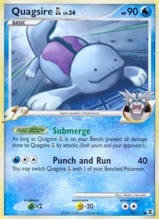 Quagsire GL (76) Reverse Holofoil - Rising Rivals