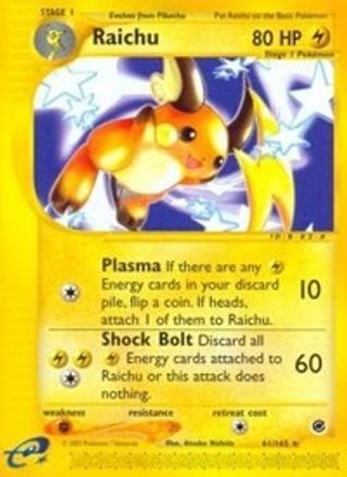 Raichu (61) (61) Reverse Holofoil - Expedition