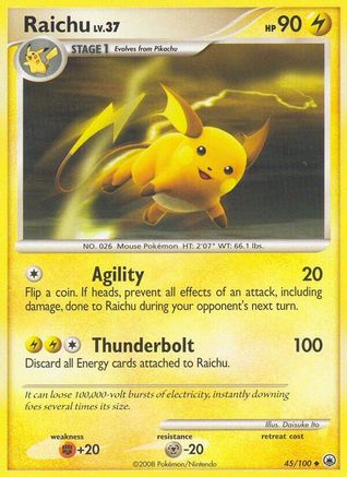 Raichu (45) Reverse Holofoil - Majestic Dawn