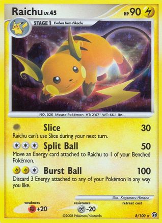 Raichu (8) Reverse Holofoil - Stormfront