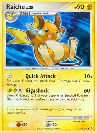 Raichu (77) Reverse Holofoil - Supreme Victors