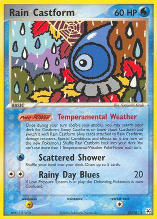 Rain Castform (23) Reverse Holofoil - Hidden Legends