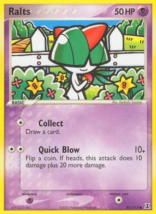Ralts (81) Reverse Holofoil - Delta Species
