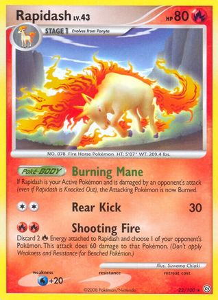 Rapidash (22) Reverse Holofoil - Stormfront