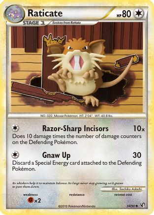 Raticate (34) Reverse Holofoil - Undaunted