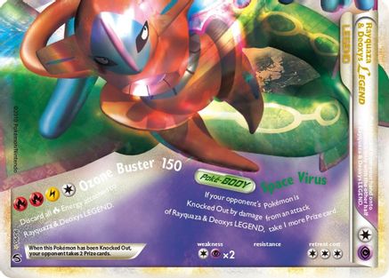 Rayquaza & Deoxys Legend (Bottom) (90) Holofoil - Undaunted
