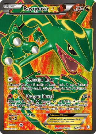Rayquaza EX (Full Art) (123) Holofoil - Dragons Exalted