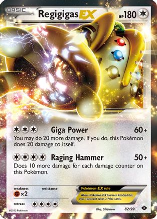 Regigigas EX (82) Holofoil - Next Destinies