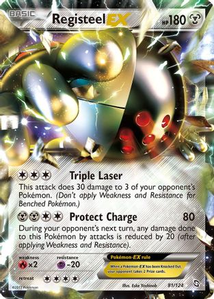 Registeel EX (81) Holofoil - Dragons Exalted