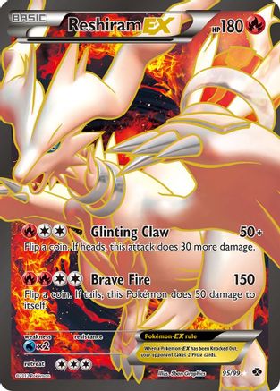 Reshiram EX (Full Art) (95) Holofoil - Next Destinies