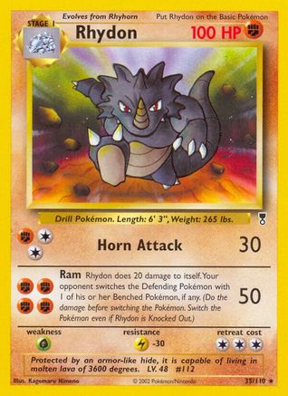 Rhydon (35) Reverse Holofoil - Legendary Collection
