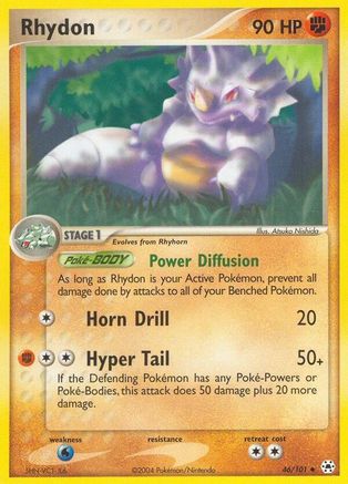 Rhydon (46) Reverse Holofoil - Hidden Legends