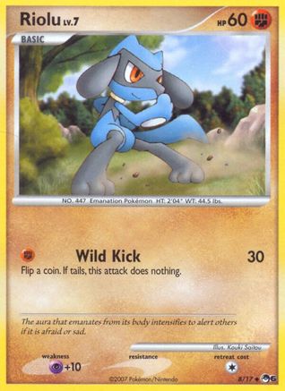 Riolu (8) Holofoil - POP Series 6