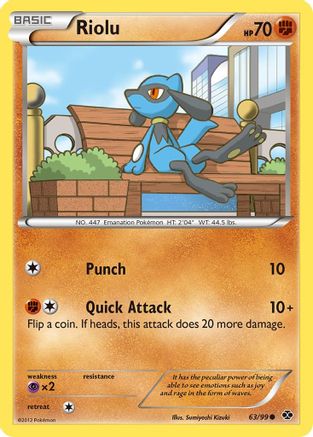 Riolu (63) Reverse Holofoil - Next Destinies