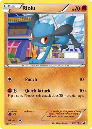 Riolu (79) Reverse Holofoil - Legendary Treasures