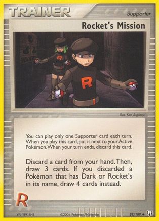 Rocket's Mission (88) Reverse Holofoil - Team Rocket Returns