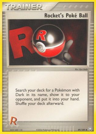 Rocket's Poke Ball (89) Reverse Holofoil - Team Rocket Returns