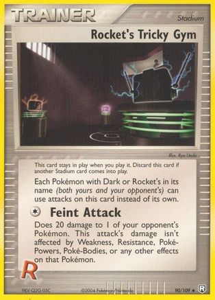Rocket's Tricky Gym (90) Reverse Holofoil - Team Rocket Returns