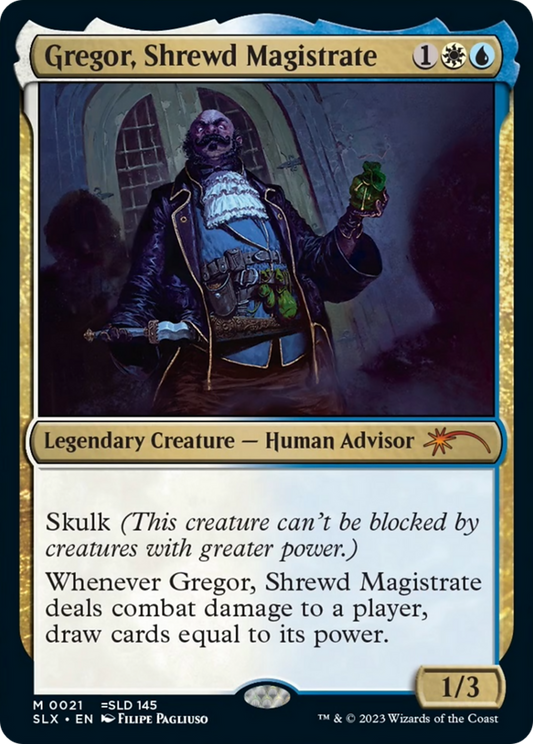 Gregor, Shrewd Magistrate [Secret Lair: Universes Within] Foil