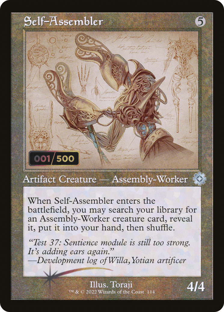 Self-Assembler (Retro Schematic) (Serialized) [The Brothers' War Retro Artifacts] | Silver Goblin