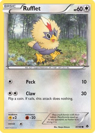 Rufflet (87) Reverse Holofoil - Emerging Powers