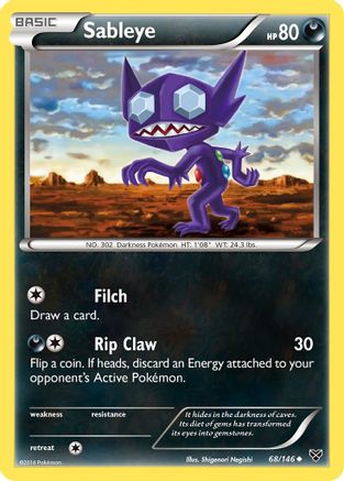 Sableye (68) Reverse Holofoil - XY Base Set