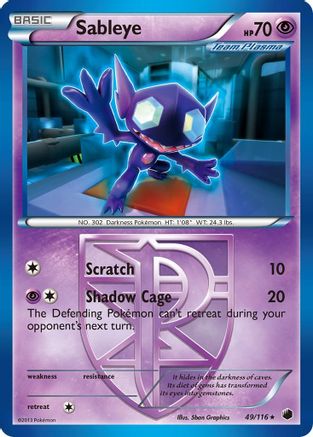 Sableye (Team Plasma) (49) Reverse Holofoil - Plasma Freeze