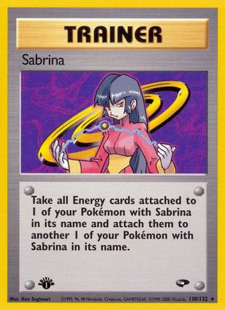 Sabrina (110) (110) 1st Edition - Gym Challenge
