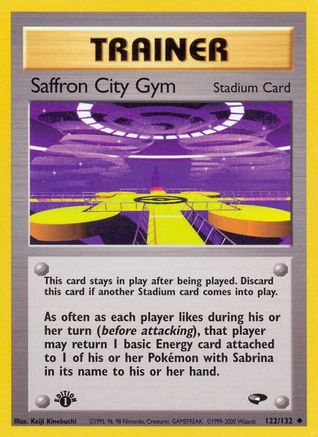 Saffron City Gym (122) (1st Edition) - Gym Challenge