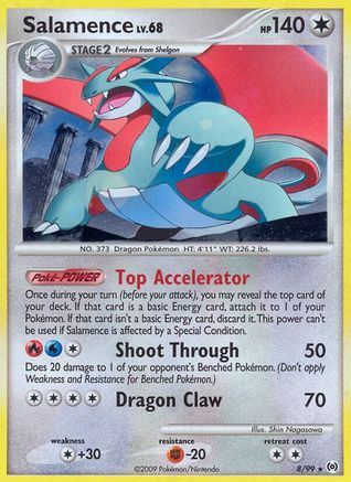 Salamence (8) Reverse Holofoil - Arceus