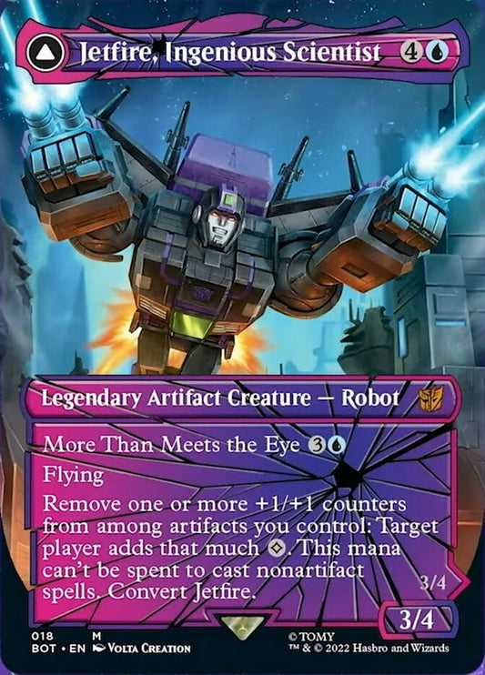 Jetfire, Ingenious Scientist // Jetfire, Air Guardian (Shattered Glass) [Transformers] Foil
