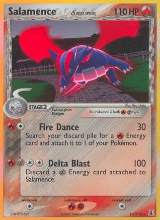 Salamence (Delta Species) (14) Reverse Holofoil - Delta Species