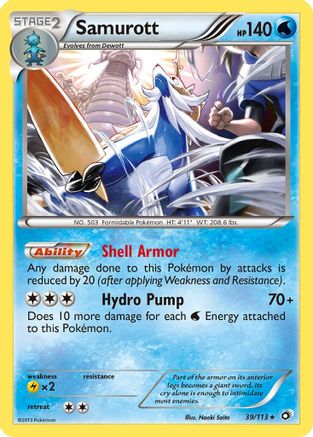 Samurott (39) Reverse Holofoil - Legendary Treasures