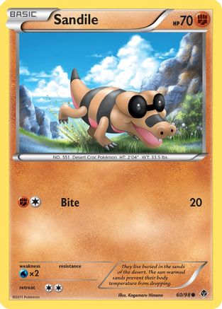 Sandile (60) Reverse Holofoil - Emerging Powers