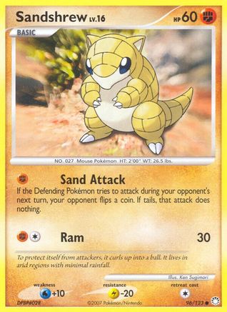 Sandshrew (96) Reverse Holofoil - Mysterious Treasures