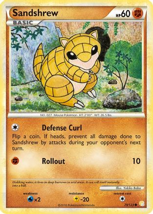 Sandshrew (79) Reverse Holofoil - HeartGold SoulSilver