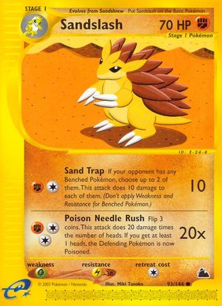 Sandslash (93) Reverse Holofoil - Skyridge