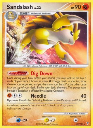 Sandslash (42) Reverse Holofoil - Supreme Victors