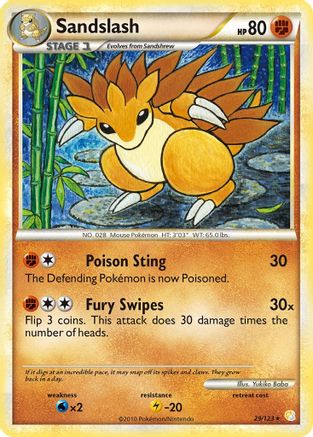 Sandslash (29) Reverse Holofoil - HeartGold SoulSilver