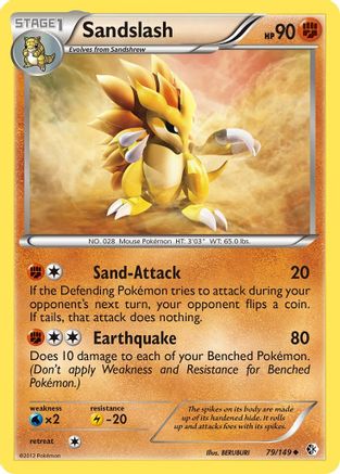 Sandslash (79) Reverse Holofoil - Boundaries Crossed