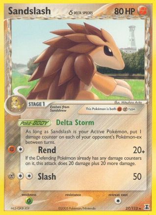 Sandslash (Delta Species) (27) Reverse Holofoil - Delta Species