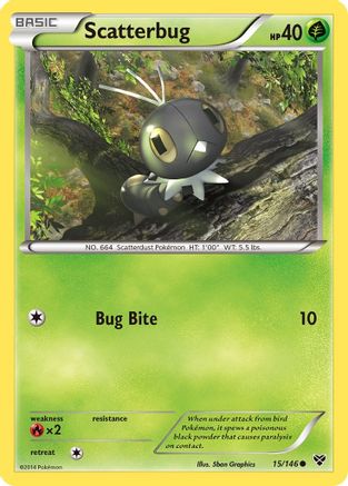 Scatterbug (15) Reverse Holofoil - XY Base Set